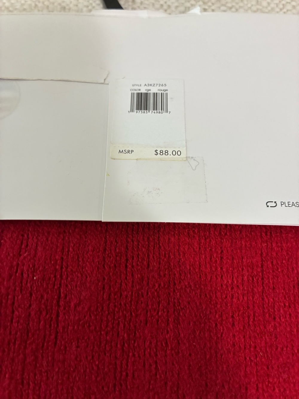 Calvin KleinNWT Scarf & Hat Set
Red Rouge with Silver CK
Logo & Sparkle - Picture 4 of 9